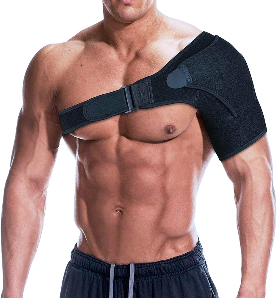 Shoulder compression sleeve brace for aches and pains