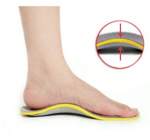 1x pair of Arch support insoles for flat feet & plantar fasciitis foot pain