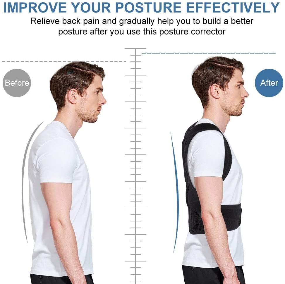 Complete with back away. Posture Corrector Mockup.