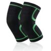 Green Knee Compression Sleeves
