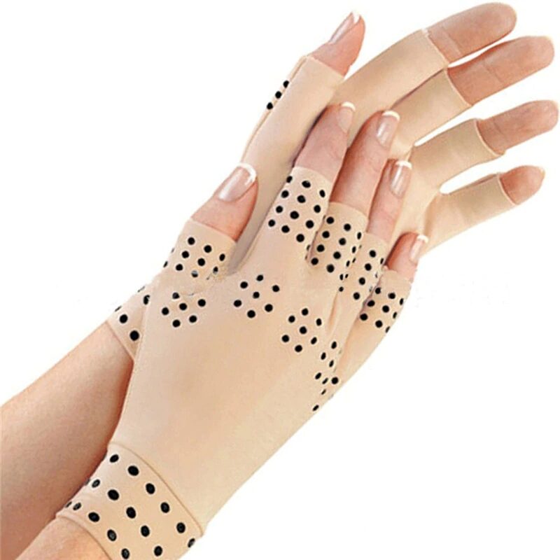 Magnetic compression gloves for arthritis