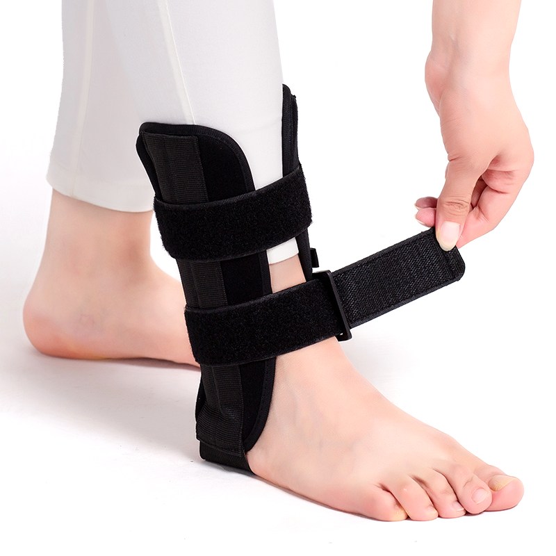 Black Foot Orthosis Ankle Sprain Brace for Men & Women