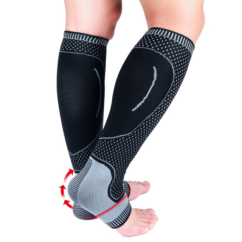 Compression Full Leg Sleeves, Knee Sleeves For Men & Women, Leg & Knee  Support, Long Leg Knee Braces For Varicose Veins, Arthritis - 1 Pair