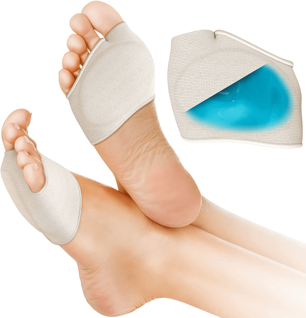 Gel ball of foot cushion pads for foot pain