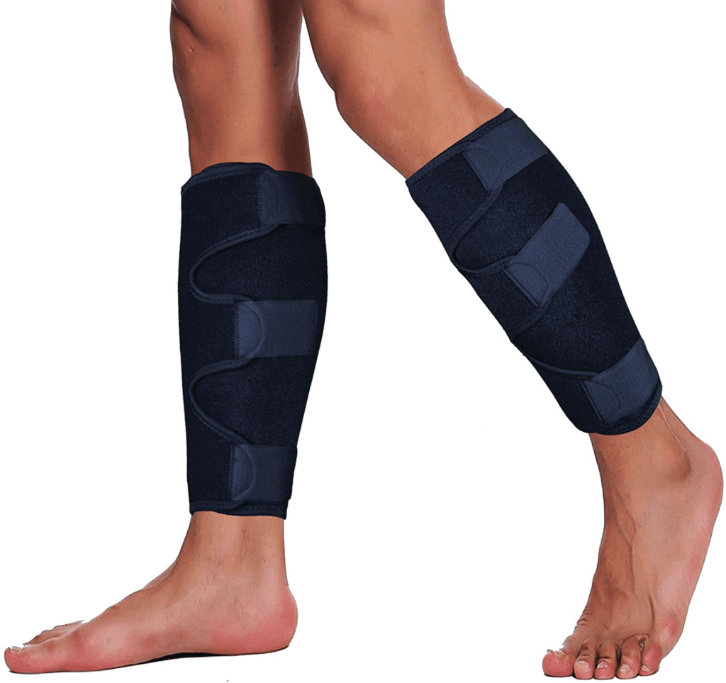 Calf compression support sleeve braces