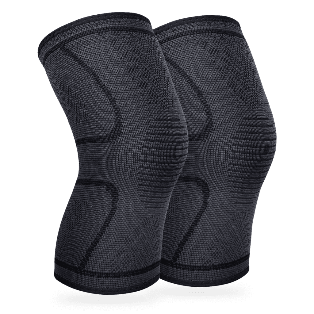 Men's and women's compression knee support sleeves
