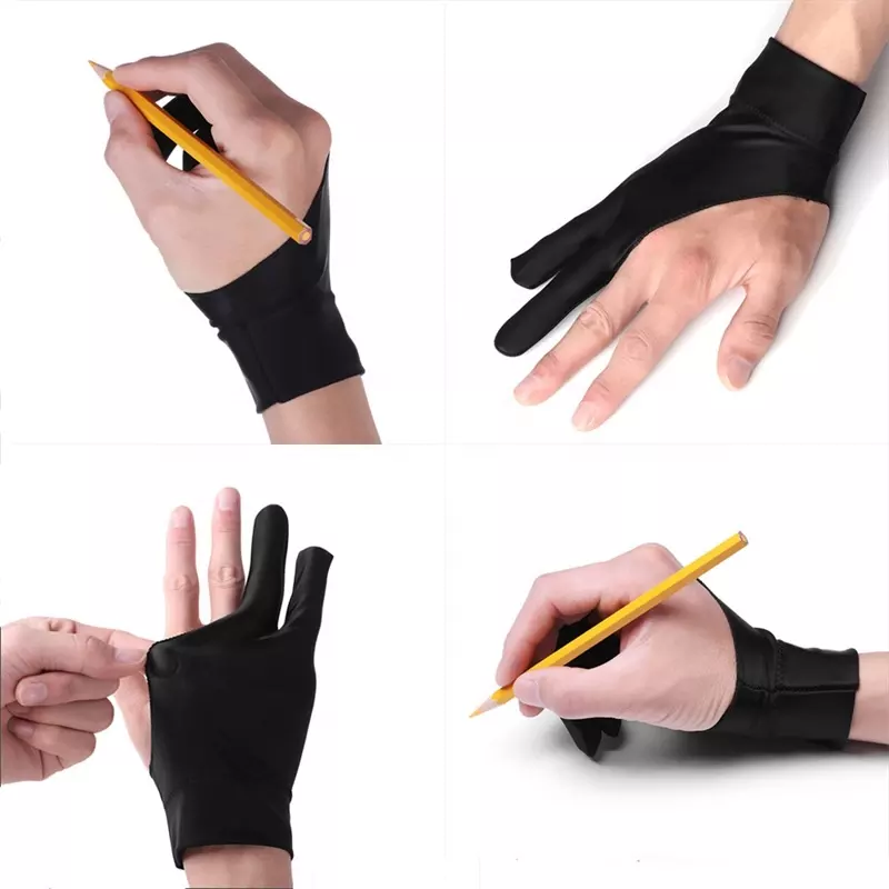 Anti-touch Two-Finger Hand Painting Gloves For Tablet Digital