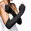 Main product image of a women wearing our Full length compression Raynaud's compression gloves in black.