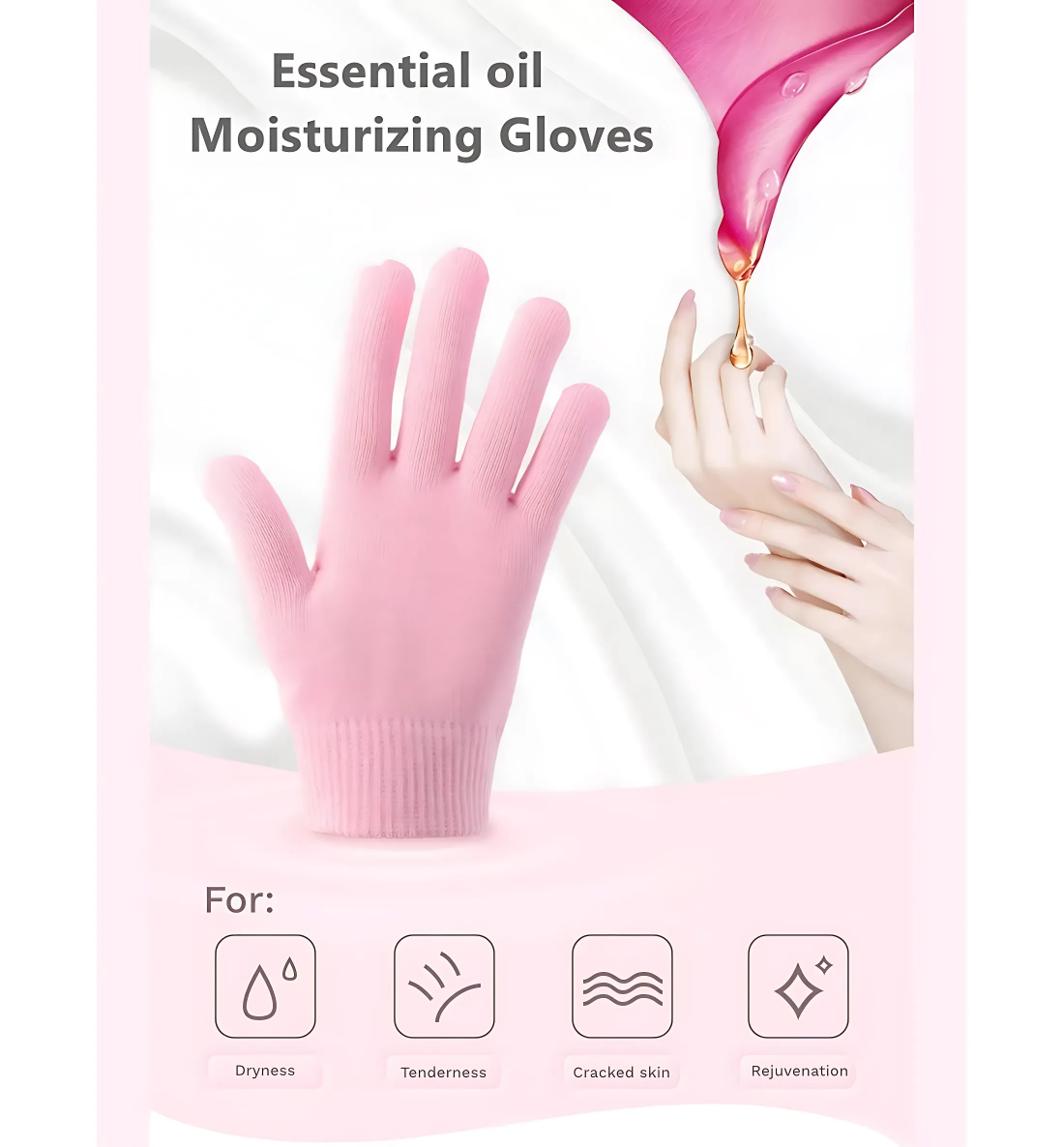 Hydrating Gel Moisturizer gloves for dry chapped hands