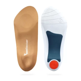A picture of a pair of plantar fasciitis inserts for heel pain in both men and women