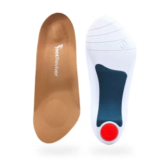 A picture of a pair of FootReviver Plantar fasciitis insoles for men and women that we are selling here on NuovaHealth